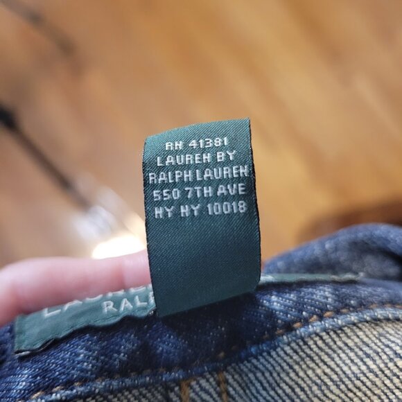 LRL Lauren Jeans Co. Ralph Lauren Denim Blazer Jacket – Size 12 - Picture 4 of 6